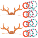 2 Sets Inflatable Reindeer Toss Game