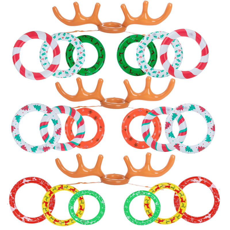 3 Sets Inflatable Reindeer Toss Game