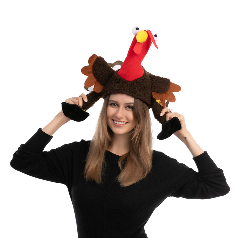 Silly Wings Flapping Turkey Hat