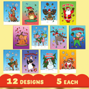 60Pcs Christmas Coloring Book
