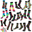 12 Pairs Paint Splash Patterned Crew Socks