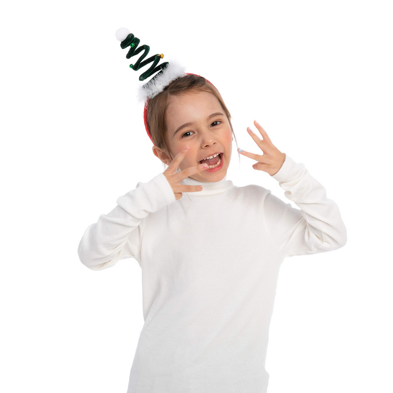 Christmas Headbands With 3d Hat Designs, 4 Pcs