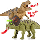 2 in 1 Dinosaurs (T-rex & Triceratops), 2 Pack