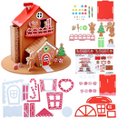 Christmas EVA Foam Gingerbread House, 2 Pack
