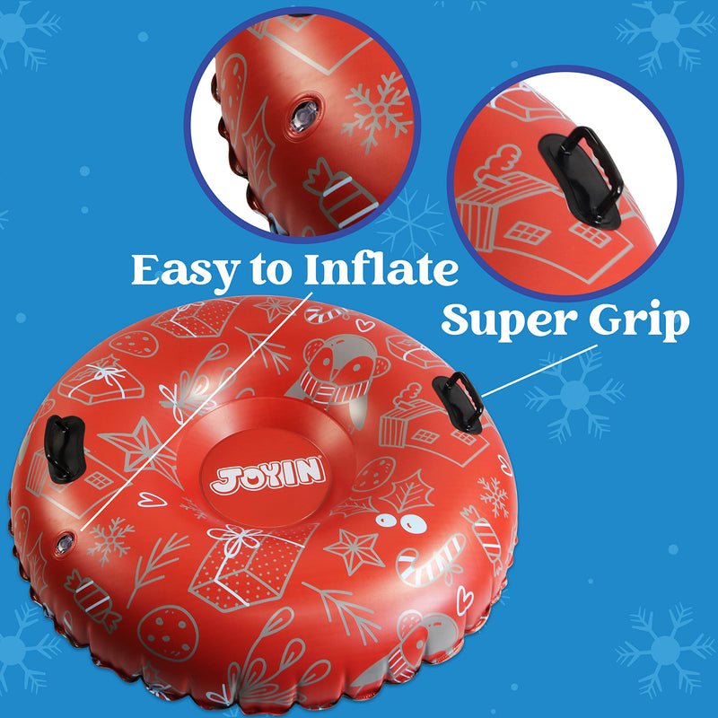 Inflatable Snow Tubes, 2 Packs