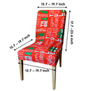 4 Piece Christmas Stretch Chair Covers