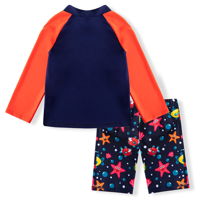 Boys Rash Guard Set (Fish and Starfish)