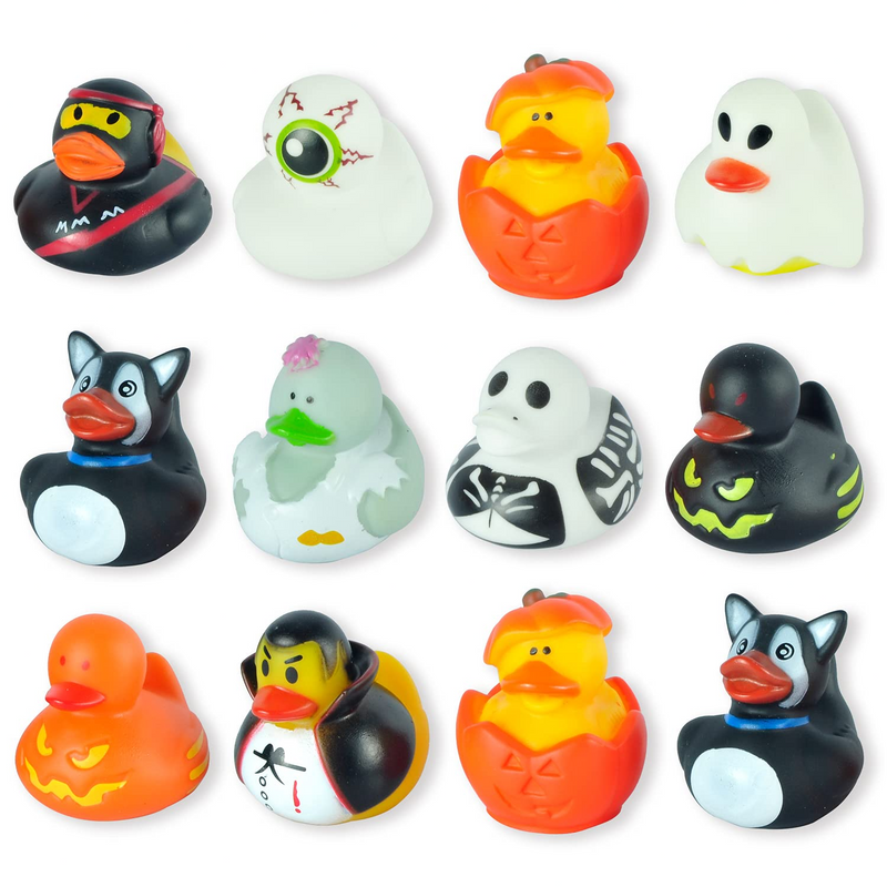 Halloween Themed Rubber Duck, 12 Pack