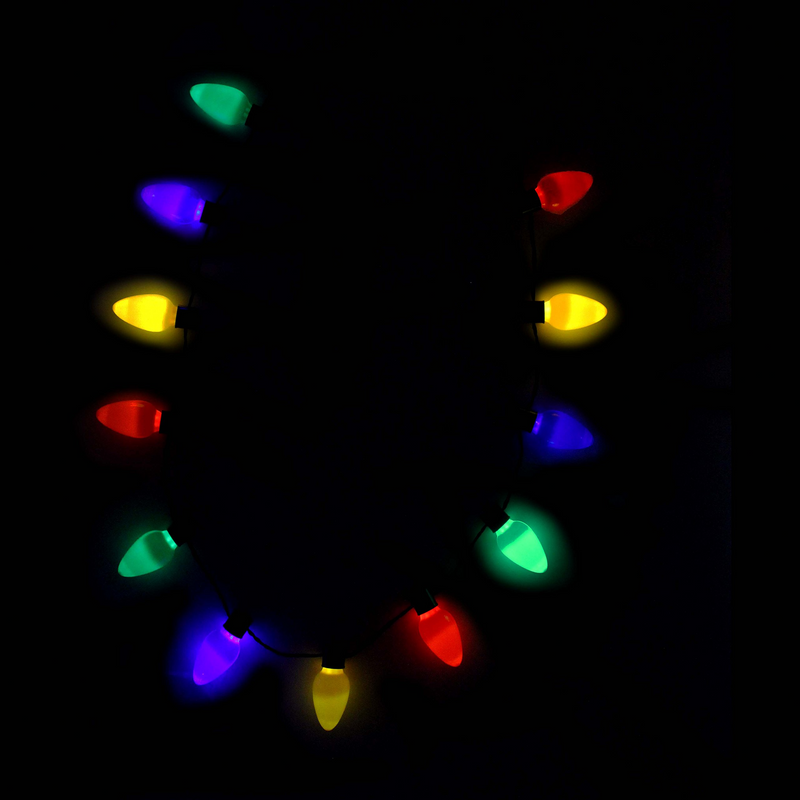 Christmas Sweaters LED Light Up Necklace, 3 Pack