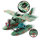 Military Camp With Seaplane Toys Set