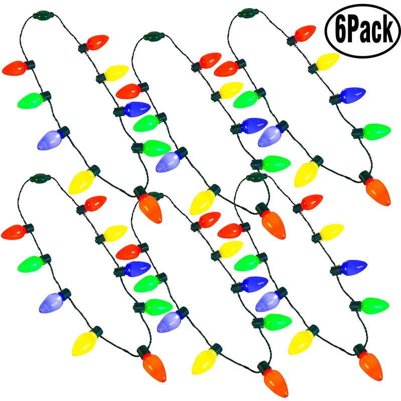 Amazon.com: POPLAY Christmas Light Up Necklaces, 3PCS 36~41inch Glowing  Necklaces Snowflake Candy Cane LED Bulb String Lights for Indoor Christmas  Winter Decoration Party Supplies : Toys & Games