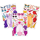 36 Pcs Unicorn Make-a-face Sticker