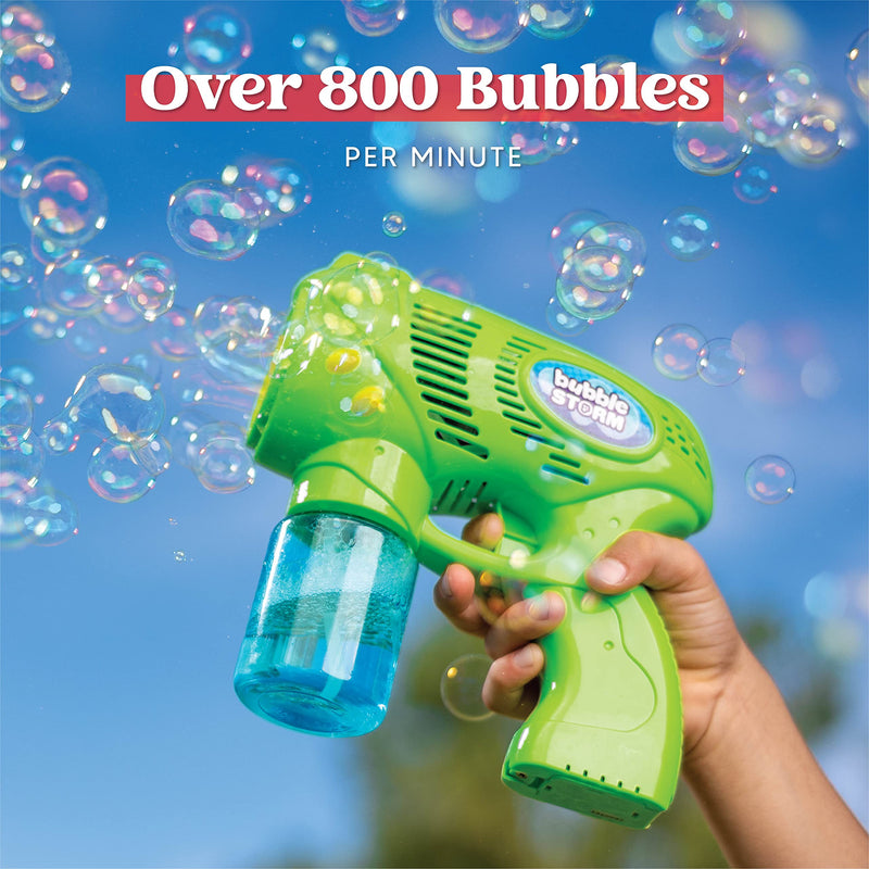 JOYIN  7 Bubble Gun Blower with 2 Bottles of 5 oz. Bubble Refill