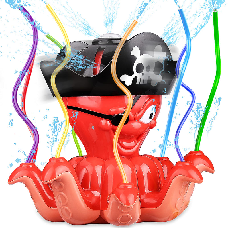 Sloosh Pirate Octopus Jiggle Tube Sprinkler