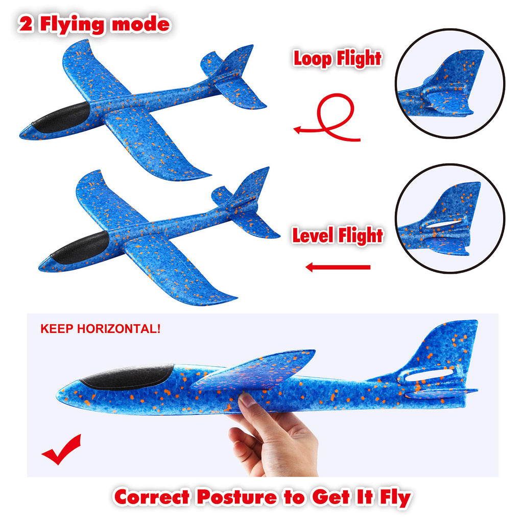 Joyin | 2 In 1 Foam Airplanes And Parachute Toy Combo Set
