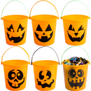 Pumpkin Face Bucket Set, 6 Pcs