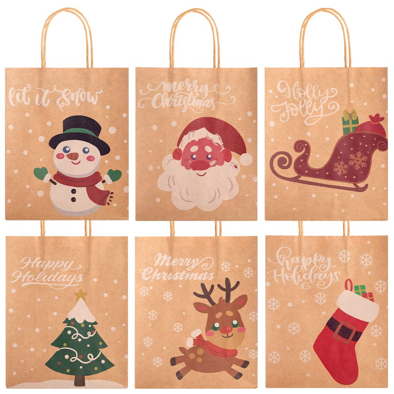 Christmas Character Goodie Bags, 24 Pcs