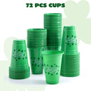 72Pcs St Patrick's Day Cups