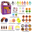 Halloween Assorted Toys Set with Treasure Box, 130 Pcs