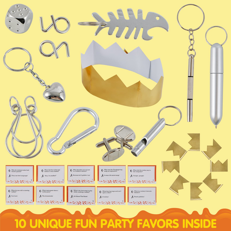 10Pcs Thanksgiving Cracker Set Design - Classic