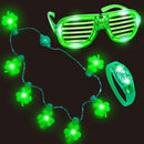 St. Patrick's Day Led Shamrock Necklace