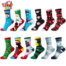 Holiday Warm Socks, 12 Pairs