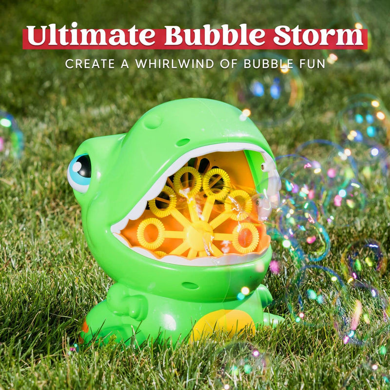 SLOOSH - Green Dinosaur Bubble Machine