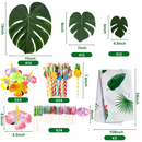 Tropical Party Decoration Set, 111 Pcs
