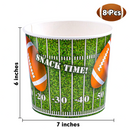 16 Pcs Football Paper Bucket & 32 Pcs Snake Plates