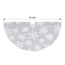 36in Jacquard Cashmere Snow Flake Tree Skirt