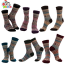 Vintage Winter Cozy Crew Socks, 6 Piece