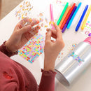 2 Pcs Color and Decorate Your Own Water Bottles