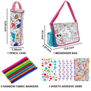 KLEVER KITS - Color Your Own Messenger Bag and Pencil Case