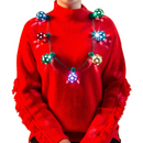 Christmas Led Disco Necklace, 3 Pack