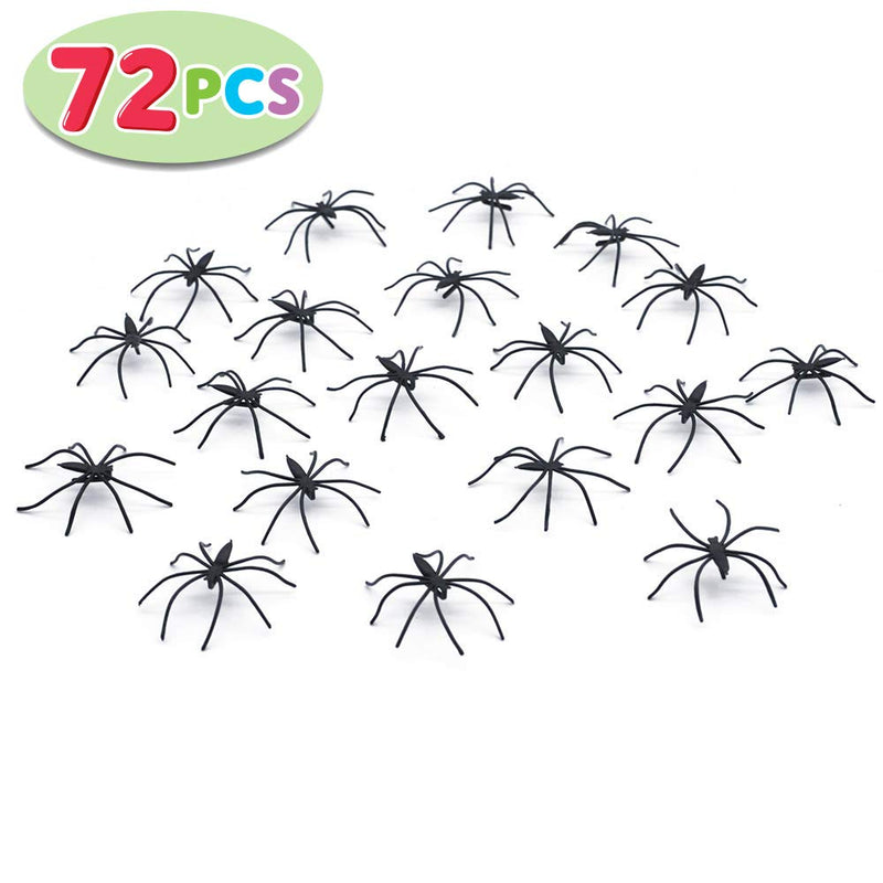Stretch Spider Web with 72 Fake Plastic Spiders