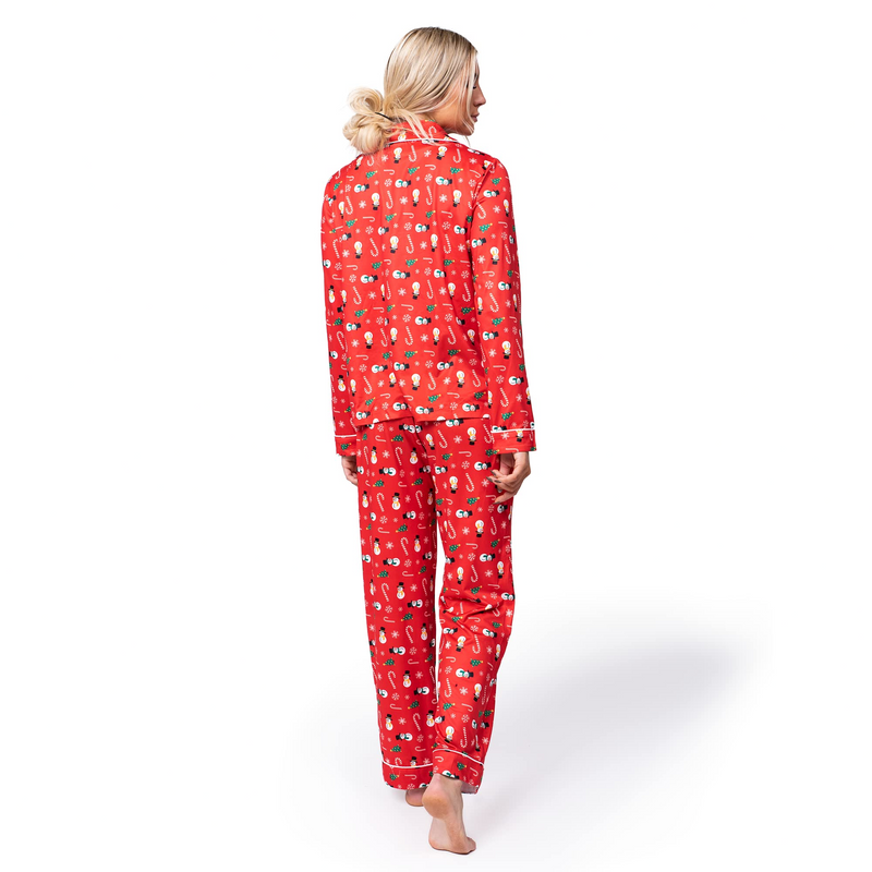 Family Christmas Red Suit Pajamas Women