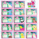 28Pcs Kids Valentines Cards with Animal Erasers-Classroom Exchange Gifts