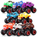 8 Piece Push-and-go Monster Friction Powered Truck