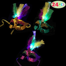 Mardi Gras Masks & Tattoos Set, 72 Piece