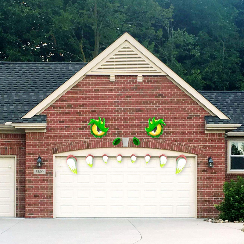 Monster Face Halloween Archway Garage Door Decoration