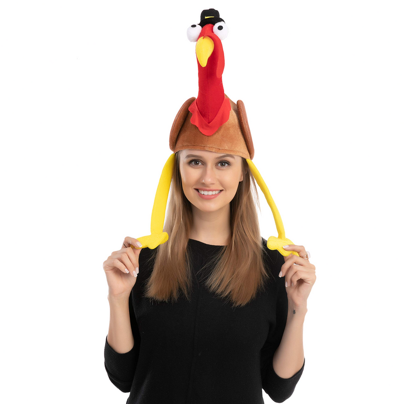 2 Pack Turkey Gobbler Hats For Thanksgiving