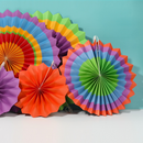 Cinco De Mayo Hanging Paper Fans Rosettes
