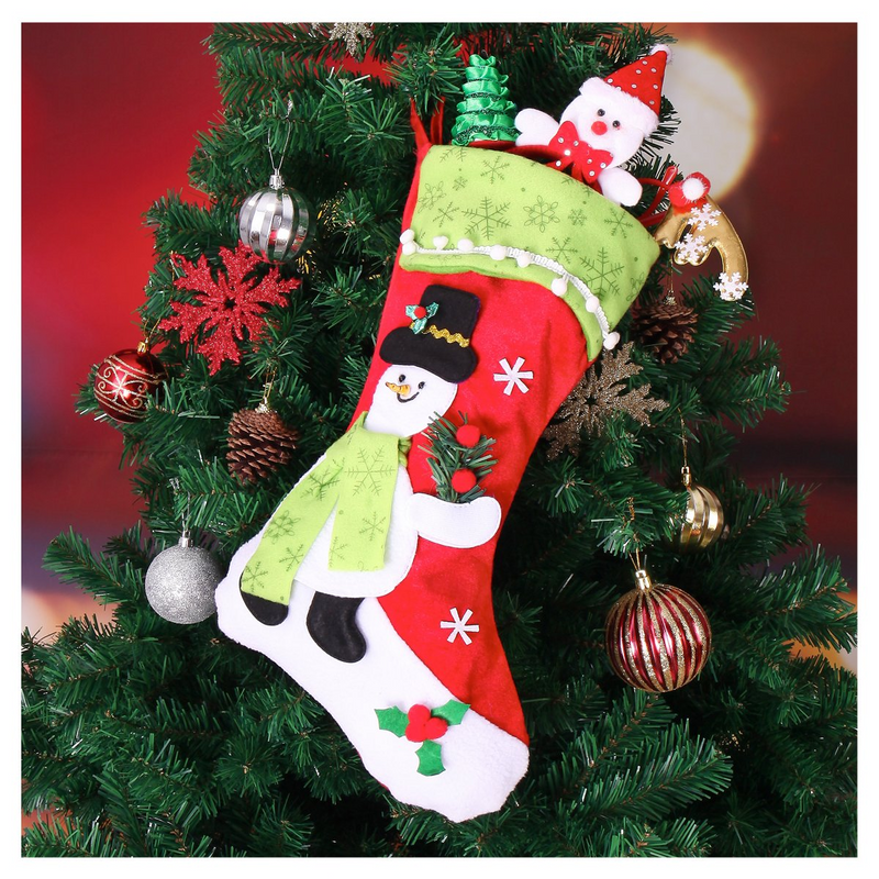 4-pack 3d Plush Christmas Stockings
