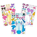 36 Pcs Unicorn Make-a-face Sticker