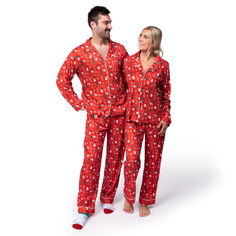 Family Christmas Red Suit Pajamas Men