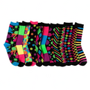 12 Pairs Paint Splash Patterned Crew Socks