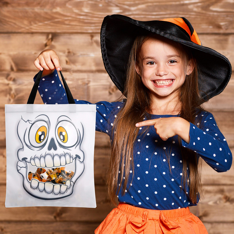 Spooky Grocery Bags (See-through), 3 Pcs