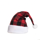 Red Christmas Plaid Hat, 8 Pack