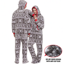 Adult Grey Snowflake jumpsuit