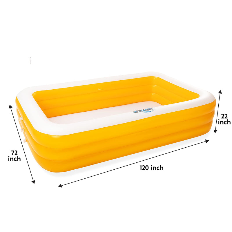 SLOOSH - Inflatable Orange Swim Center Pool